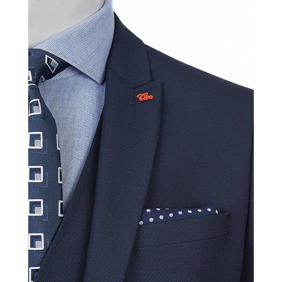 TWEEN Navy Exclusive Suit with Vest (Slim Fit) - Picture 4 of 5